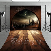 Lofaris Arabian Night Moon Castle Architecture Sweep Backdrop